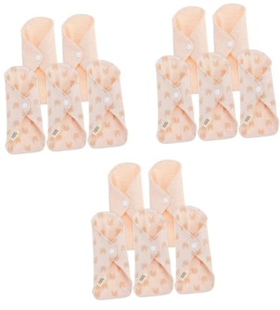 3 Juegos Compresas Menstruales Toalla Sanitaria De Algodón Compresa Lavable Para Mujeres Almohadillas Para Mujeres Diarios De Tela Almohadilla De Toalla 5 Piezas * 3
