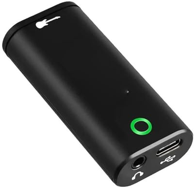 Vvikizy Tarjeta de Sonido de Grabación Interna, Interfaz de Guitarra Portátil Plug and Play con Puerto Tipo C, para Teléfono, Tableta, Guitarra Eléctrica, bajo