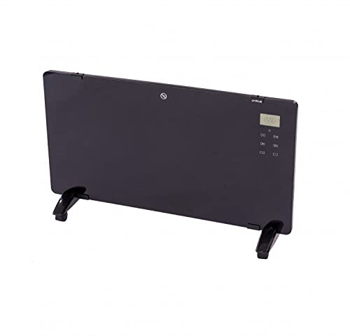 Oypla 2000W Black Glass Free Standing/Wall Mounted Electric Panel Heater