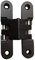 Xuee cerniere per porte nascoste cerniere invisibili cerniere nascoste cerniere a 180 gradi in lega di zinco (1 paio con vite) (nero)