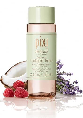 Pixi Beauty Botanical Collagen Tonic | Tónico Facial Hidratante y Voluminizador con Péptidos y Botánicos para Reafirmar y Revitalizar | Tónico Hidratante Diario sin Alcohol | 3.4 fl oz/100 ml