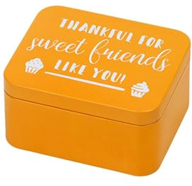 RBV Birkmann 438095 Geschenkbox, Colour Kitchen, Orange Gift Box, tinplate