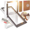VELUX Kunststoff Dachfenster Energie Technology mit 3-fach Verglasung inkl. Eindeckrahmen und gratis Rollo (114 x 140 (SK08))