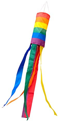 rockible Decorazioni Manica a Vento Multicolore Stelle Filanti Manica a Vento Affidabili Bandiera a Vento Bandiera Manica a Vento per Giard, Stile c