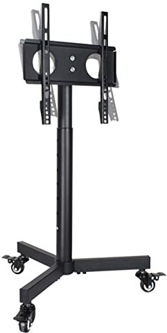 Floor TV Stand on Wheels - Compact TV Mount Bracket, Mobile TV Cart for 14-32 Inch TVs, Height Adjustable Movable Portable TV Stand, Rolling Floor TV Stand Holds, Up To 30kg/66Lbs