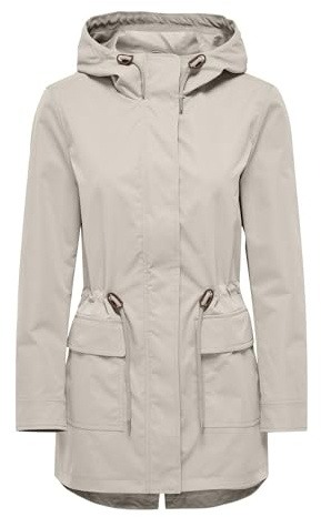 ONLY Onllouise Parka CC Life OTW Veste Demi-Saison, Beige Clair, M Femmes