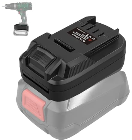 NUOGEDZ Adapter for Bosch 18 V Pba Battery for Parkside 20 V XTeam Series Power Tool Battery, Suitable for Power X-Change Plus Battery to Pap 20A1 Pap 20B1, Pap 20B3 Battery (No Battery)