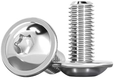 Drenky Vis à Tête Bombée Avec Collerette 20 Pièces, M5x16mm Vis Torx ISO 7380-2 Vis Pour Machines Acier Inoxydable A2 V2A Vis à Tête Bombée Vis à Collerette Vis à Tête Plate