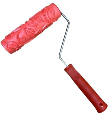 Gralara Rodillo de pintura con estampado en relieve DIY, herramienta de Arte de pintura, herramienta decorativa para pintura de pared de techo, instalación, estilo c
