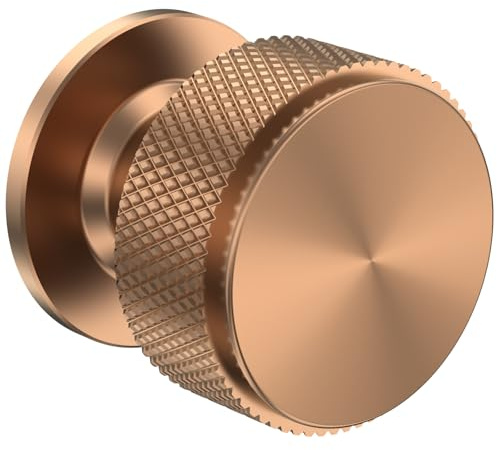 FURNIWARE 10 piezas de pomos para muebles de bronce champán, tiradores de armario estriado, pomos vintage para cocina, tirador de aluminio para cajones, pomos para cómodas, pomos para armarios