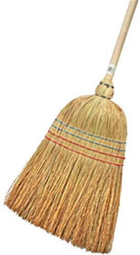 Peggy Perfect 5136 Strohbesen mit Holzstiel, 4-Naht