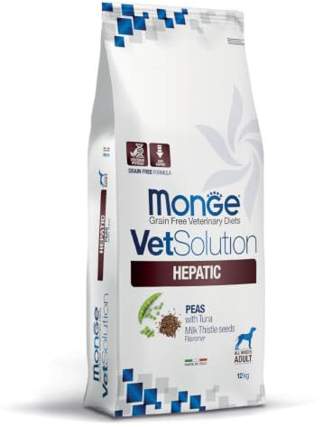 MONGE Vetsolution Cane Hepatic kg. 12 Cibo Secco per Cani, Multicolore, Unica, 12000 unità