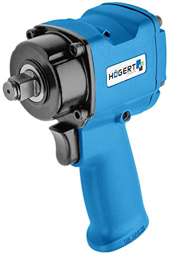 Högert Technik HT4R621 - Llave de Impacto neumática, Color Negro, Azul y Plateado