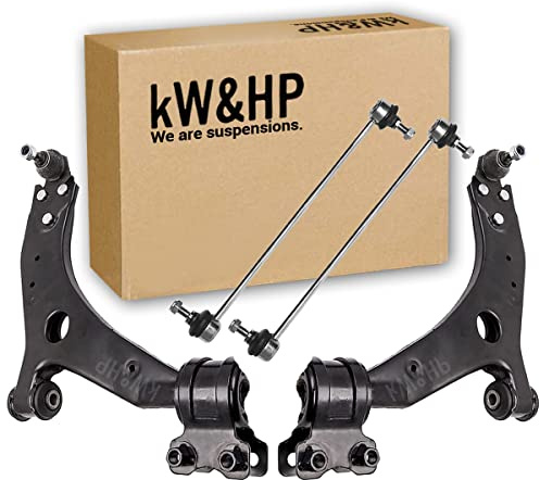 KIT COPPIA TRAPEZI BRACCI BRACCETTI OSCILLANTI ANTERIORI (18MM) + COPPIA BIELLETE BARRA STABILIZZATRICE kW&HP