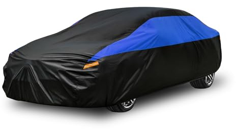 GUNHYI Car Cover for Automobiles All Weather Waterproof, Universal Fit Sedan Porsche 911, Toyota Corolla/Prius, Honda Civic, Subaru Impreza/WRX, Chevy Cruze, Nissan Sentra, Acura RDX etc.