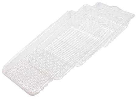 Color Expert Lot de 3 bacs à peinture en plastique transparent 15 x 30 cm pour travaux de peinture et de peinture