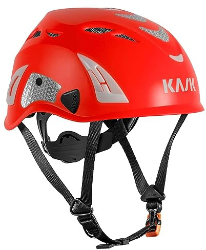Kask Casco Di Protezione SuperPlasma AQ HI VIZ elmetto WHE00105 Super Plasma AQ HI VIZ alta visibilità vari colori disponibili (223 - red fluo)