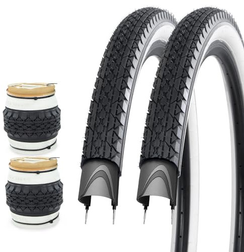 GRELiving MTB Reifen 26x2.125 Zoll 57-559 Faltbar Fahrradreifen für Rennrad Mountainbike Schlamm Schmutz Offroad Fahrrad Mantel (2er Pack)