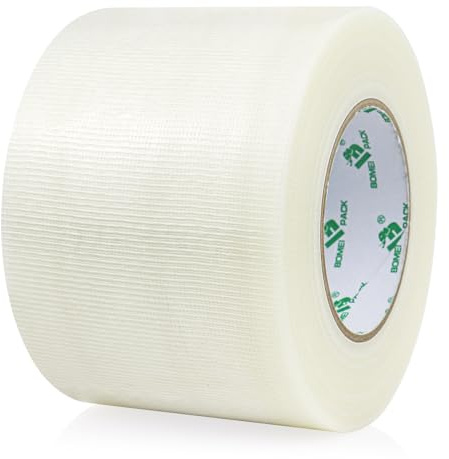 BOMEI PACK Clear Wide Duct Tape Reinforced 100mm x 50m Waterproof 4 inch Gaffer Tape clear for Fixing Repairing,craft DIY book repair,carpet Edge seaming,Heavy Duty Box Sealing,Bundling