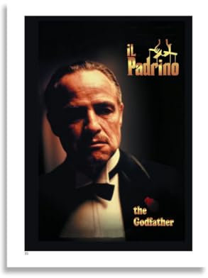 AIMA - Póster mural de cine vintage sin marco, 22 x 30 cm, color blanco y negro