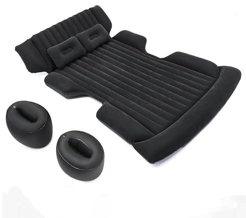 MYYULONG Auto Matratze für Skoda Octavia 3 MK3 5E SE RS 2019, Aufblasbare Matratze für Rücksitz/Kofferraum Auto Bett für Reisen Camping Outdoor-Aktivität,Bla-ck-184×122×15cm