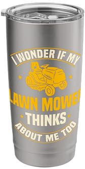 Lawn Mower Grass Cutter Rotary Yard Lawnmower Mowing Garden Stainless Steel Insulated Tumbler