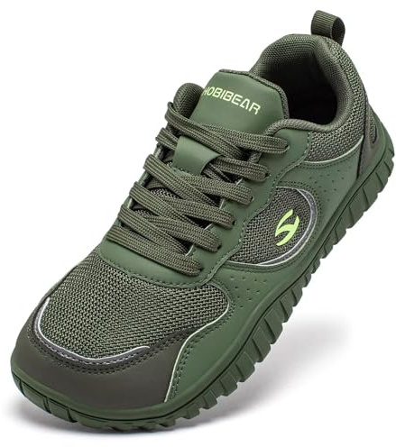 HOBIBEAR Zapatos Barefoot para Mujeres Caja de Dedos Ancha Zapatillas para Correr en Senderos Suela Cero Drop Minimalistas para Gimnasio al Aire Libre Casual