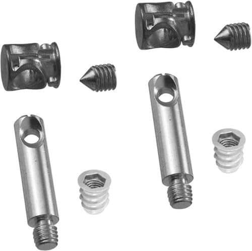 Kit 50 Pezzi Ferramenta per Montaggio Mobili | Barilotto 10mm + Grano M8 + Tirante 2 Misure + Bussola | Giunzione e Assemblaggio Completo (Tirante L. 34 mm)