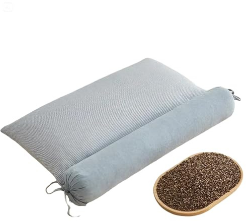 2-in-1 Detachable Innovative buckwheat Pillow, 3 Modes: Skin-Friendly, Breathable, Curve-Fitting, 3-Point Support for Neck/Shoulder/Head, aids Joints, deep Sleep, Multi-Protects Cervical Spine