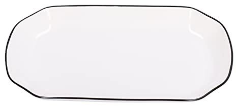 DANAIXZ White Ceramic Dinner Plate 12 Inch - Single Heavy Duty Restaurant Grade Dishwasher & Microwave Safe 550ml Soup Noodle Fish Plate for Kitchen Tableware