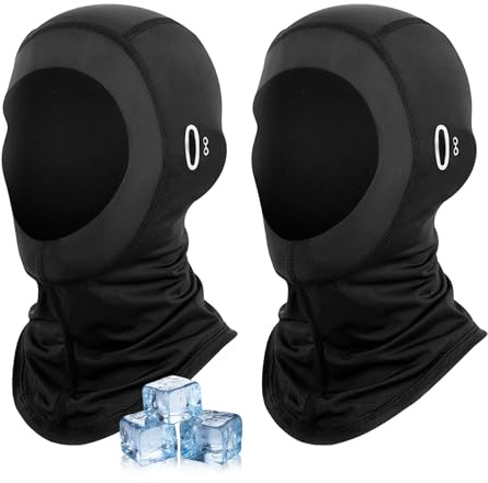 JININOSEU 2 Stück Sturmhaube Motorrad Sommer Atmungsaktiv, Sturmhaube Motorrad für Herren und Damen, Balaclava Herren