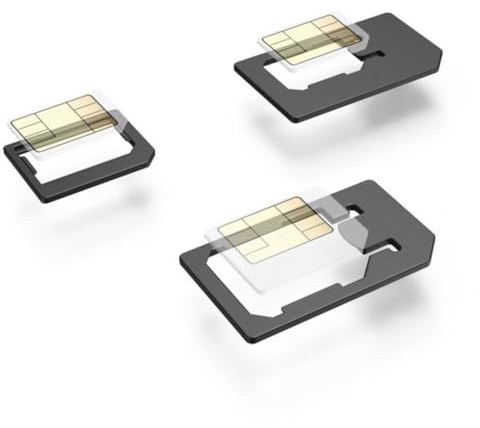 Hama 00183398 183398 set 5-delad adapter inklusive nål Micro, Nano SIM adaptrar till: MICR