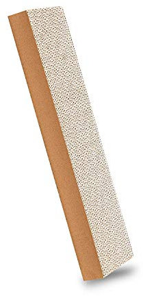 Bontoy Kratzpappe Gerade I 46 x 12 x 4,5 cm I mit Aufstellfunktion I stabile Pappe I für die tägliche Krallenpflege I zum Kratzen I