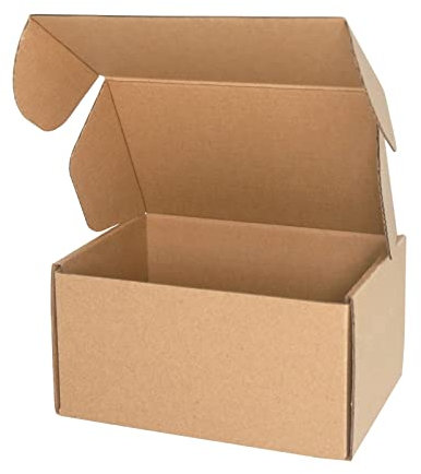 PACK4YA 160×100×80mm (6x4x3) Small Parcel Postal Boxes Royal Mail PiP Corrugated Cardboard Boxes for Posting, Brown Mailing Postage Shipping Box for Business or Gift (10 Pieces)