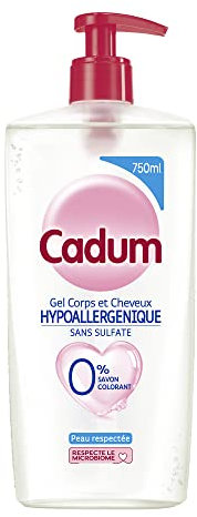 Cadum Ecopack Gel Corps et Cheveux Hypoallergénique Sans Sulfate 750ml