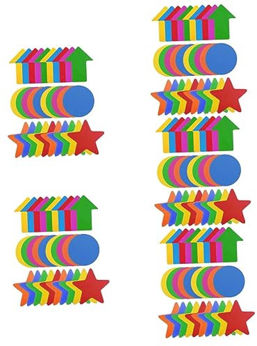 STOBOK Aufkleber Für Kinder Teppichboden 150 Stück -Marker Stern-Aufkleberbögen Für Runde Aufkleber -Marker Pfeile -Marker boden Interessante -Marker boden Entfernbar Teppich