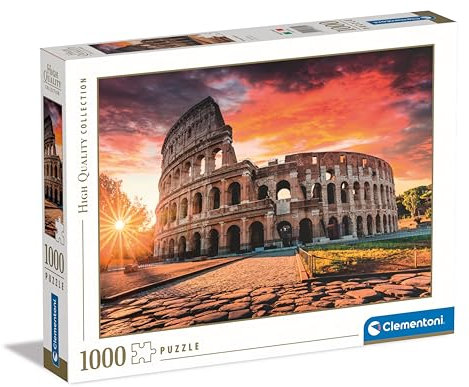 Clementoni Jigsaw Puzzle Collection - Roman Sunset 1000 Pieces - Puzzle For Adults 14-99 Years, Gift For Men/Women, Landscape, Made In Italy, 39822