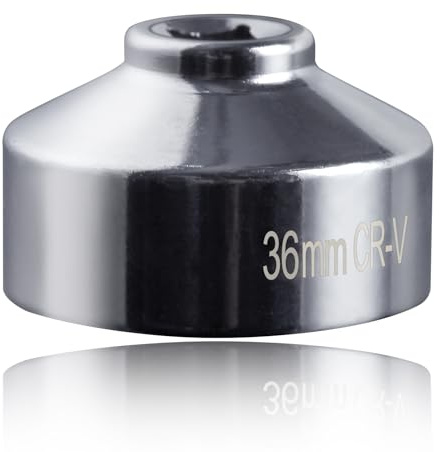 SPEEDWOX 36mm Oil Filter Wrench - Low Profile 6-Point Socket, 3/8 Drive - Compatible with Ford F250 6.0, 6.4, BMW, Mini, Volvo, Audi