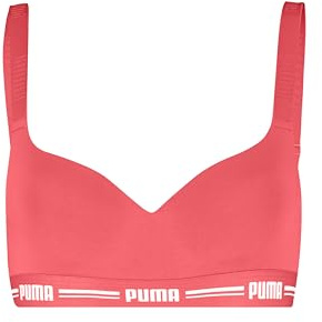 PUMA Sujetador Deportivo Acolchado para Mujer, Coral, S