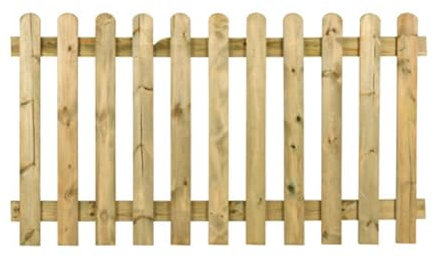 Mondo Viro Recinzione dritta mini Ibisco in legno di conifera impregnato (180x100 cm)