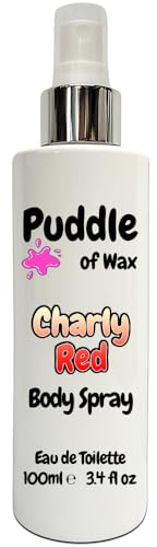 Charly Red Body Spray - 100ml Eau de Toilette (EDT) - Atomiser Mist - Perfume Scent - Vegan Friendly - Puddle of Wax - Made in the UK