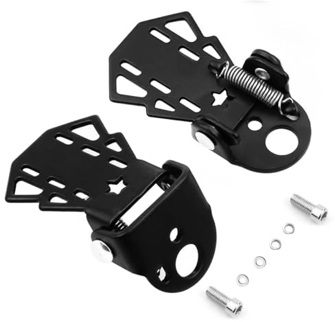 Nicear 1 paio di pedali posteriori per bicicletta, pieghevoli, mini pioli per bici da montagna
