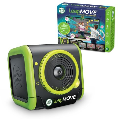 LeapFrog LeapMove, Educational Gaming Console, Motion-Based Learning, 25 Preloaded Games, For Ages 4-7 Years, English Version
