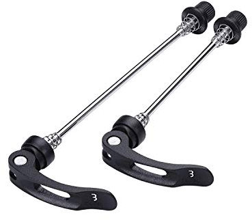 BBB Cycling - Quick Release Skewers Wheelblock - Bicicleta ligera de liberación rápida - Eje de titanio duradero - Accesorios para bicicletas - Negro