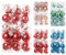 Dooozy Weihnachtskugeln 30er Set 6cm Bruchsicher Christbaumkugeln Weihnachtsbaumschmuck Weihnachtsdekoration mit Aufhängen(Rot)