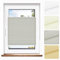 Jalousiescout Plissee Klemmfix ohne Bohren—Jalousie 130x130cm grau Sichtschutz Fenster Sonnenschutz, Lichtdurchlässig Rollo für Fenster & Tür, Hochwertiges Polyester Pure Plissee