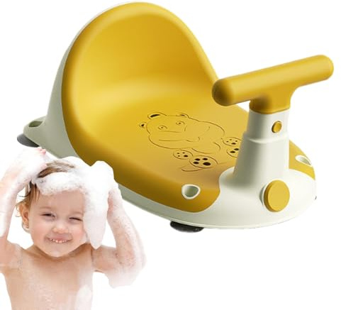 Vasca da bagno per neonato, seggiolino per vasca da bagno, sgabello per doccia ergonomico per bambini, comodi sedili senza vasca da bagno antiscivolo per bambini con di motociclo