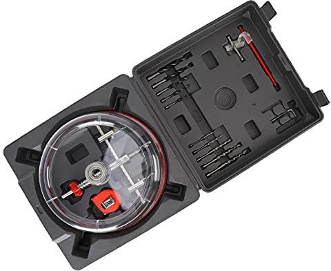 Loch Saw Tailor Ajustable Establecido para Cortar Herramientas de Perforación con Cubierta de Polvo para Madera Contrachapada, Placas de Yeso, Chapa, Placa de Cemento, pizarra; Acero Al Carbono