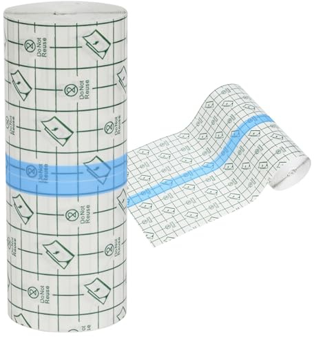 15CM x 10M Tattoo Aftercare Waterproof Bandage Second Skin Tattoo Cover | Transparent Shower Cover for New Tattoo, Breathable Stretch Adhesive Film for Shower & Swim