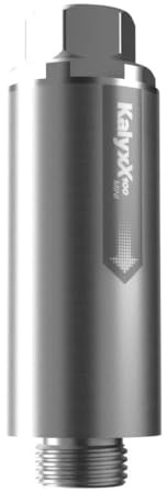 Kalyxx IPS 100 Mini G 1/2 Wasserfilter – Antikalk & antibakteriell, Kartuschenfilter 75 µm, ohne Salz & Chemie, einfache Montage am Eckventil, 0,9 m³/h – IPSKXMG12W